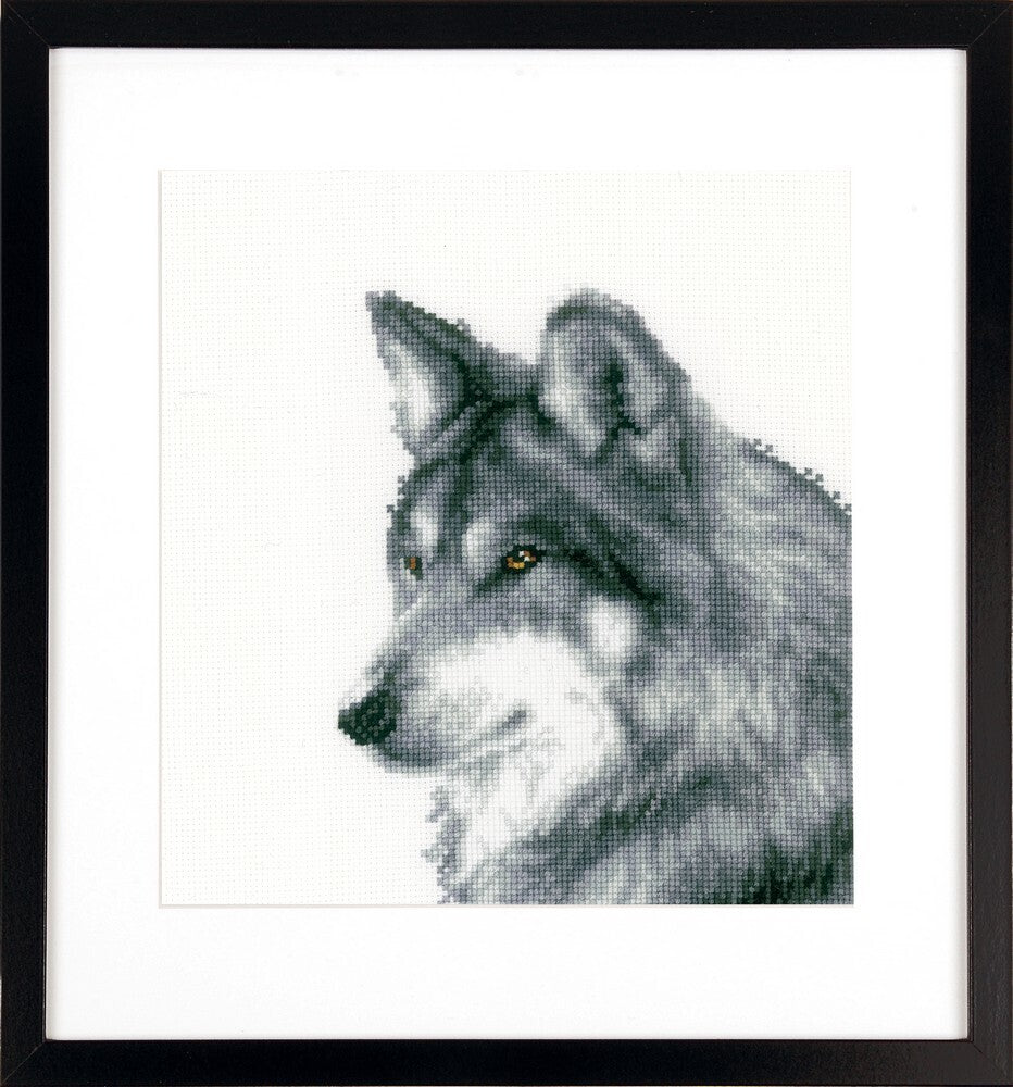Vervaco Wolf Cross Stitch Kit - 15cm x 18cm