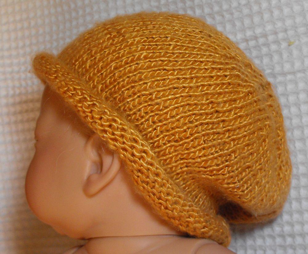 BABY ROLL BRIM SILK SLOUCH KNITTING PATTERN - MADMONKEYKNITS