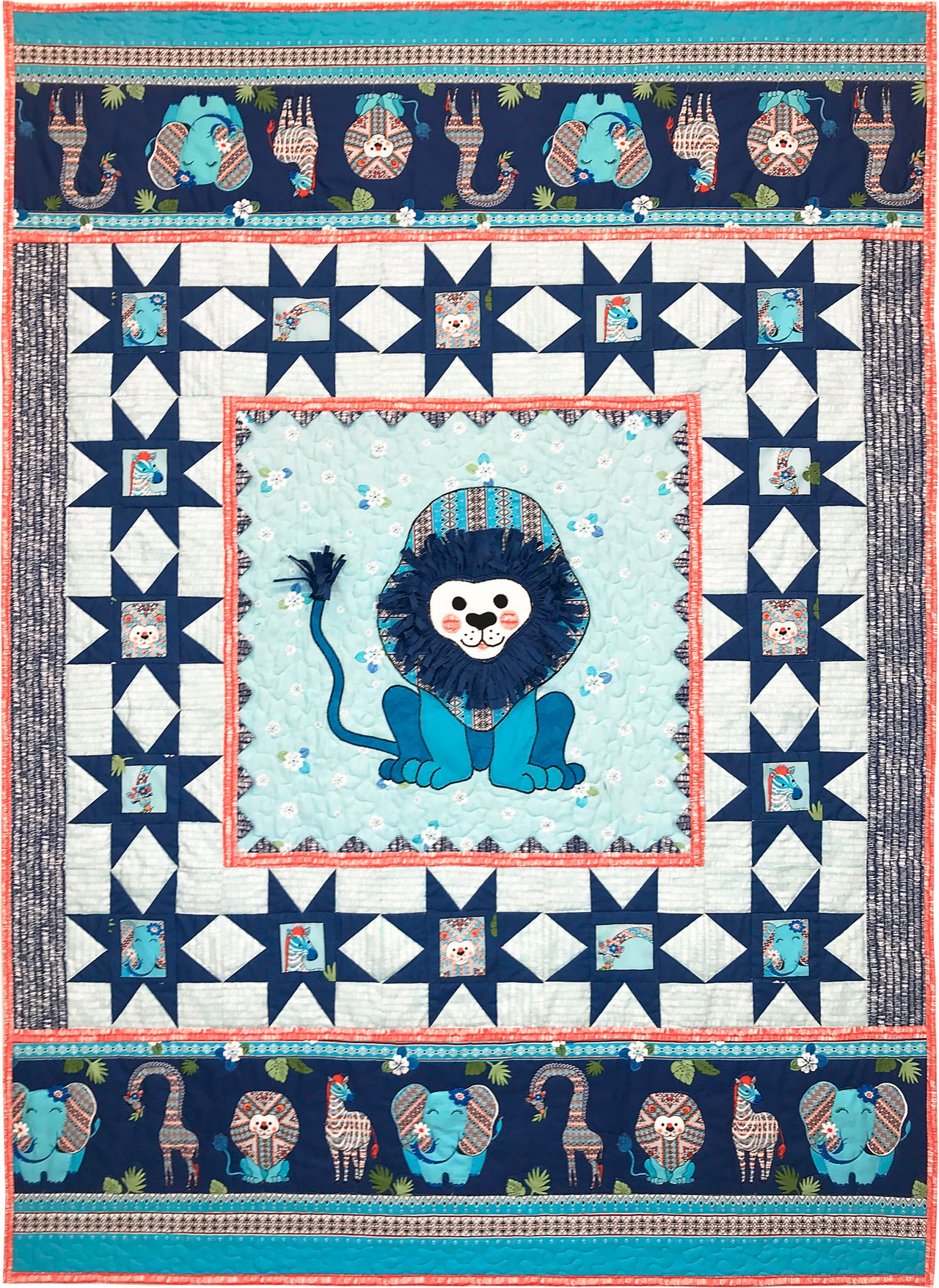 Michael Miller Fabrics Born To Be Wild Quilt - Downloadable PDF