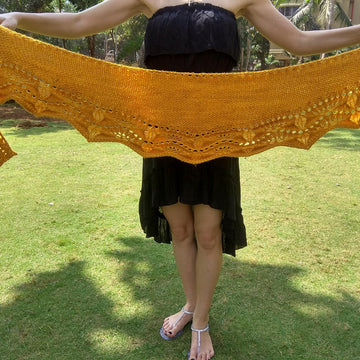 Golden Ginkgo Shawl