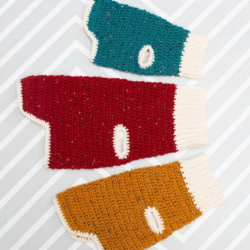 3 Sizes Crochet Dog pullover