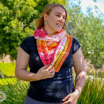 Sunset Boomerang Scarf