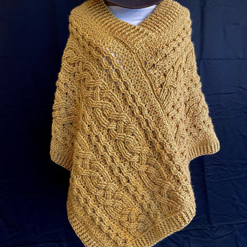 Bonnie's Wandering Cabled Poncho
