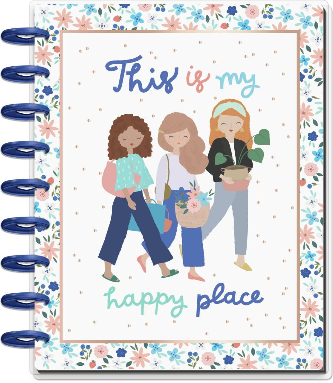 Happy Planner 18-Month Dated Medium Planner 7.75"X9.75" - Happy Place, July 2020-D