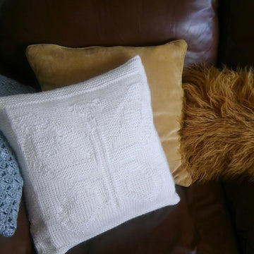White Butterfly Cushion