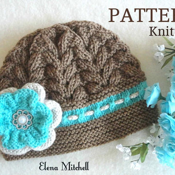 Knitting PATTERN Baby Hat Baby Girl