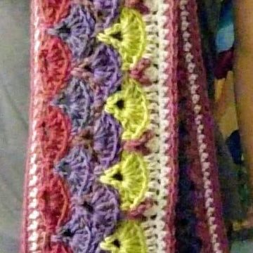 Falling Fans scarf