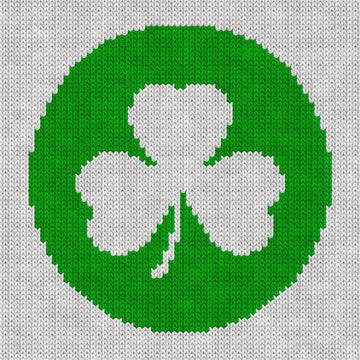 Lucky Shamrock Leaf Knitting Chart