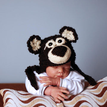 New Born Baby Bear Hat