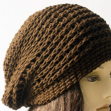 Knit Look Crochet Beanie