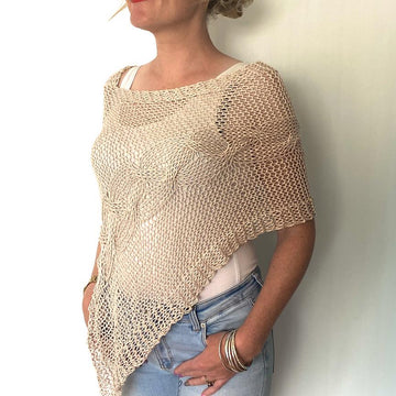 Delicate Cable Poncho