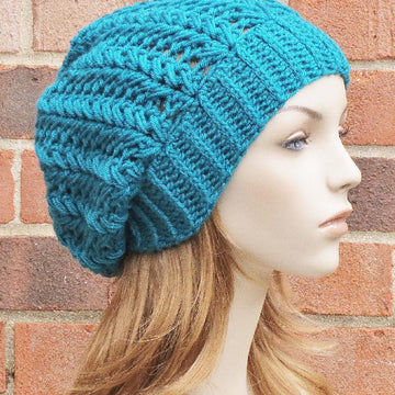 Harper Herringbone Slouch Hat