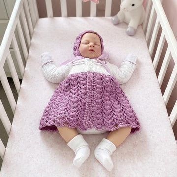 Chain Shell Matinee Jacket Crochet Pattern 455