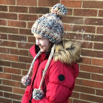Cabled Split Brim Hat