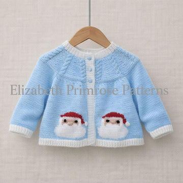 Merry Little Santas Jacket Knitting Pattern P14