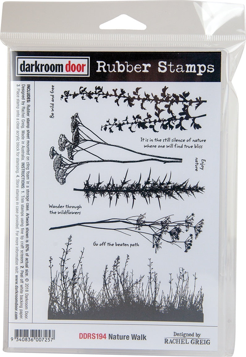 Darkroom Door Cling Stamps 7.3"X5.1" - Nature Walk