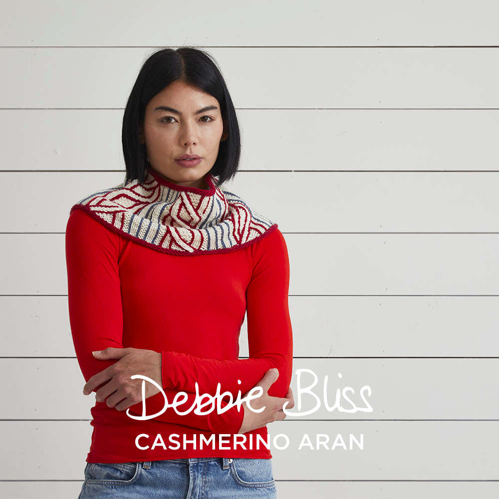 Anna Cowl - Free Knitting Pattern for Women in Debbie Bliss Cashmerino Aran