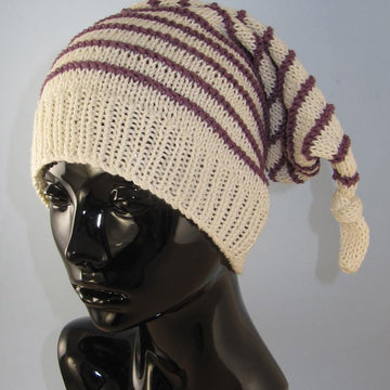 Stripe Topknot Pixie Hat