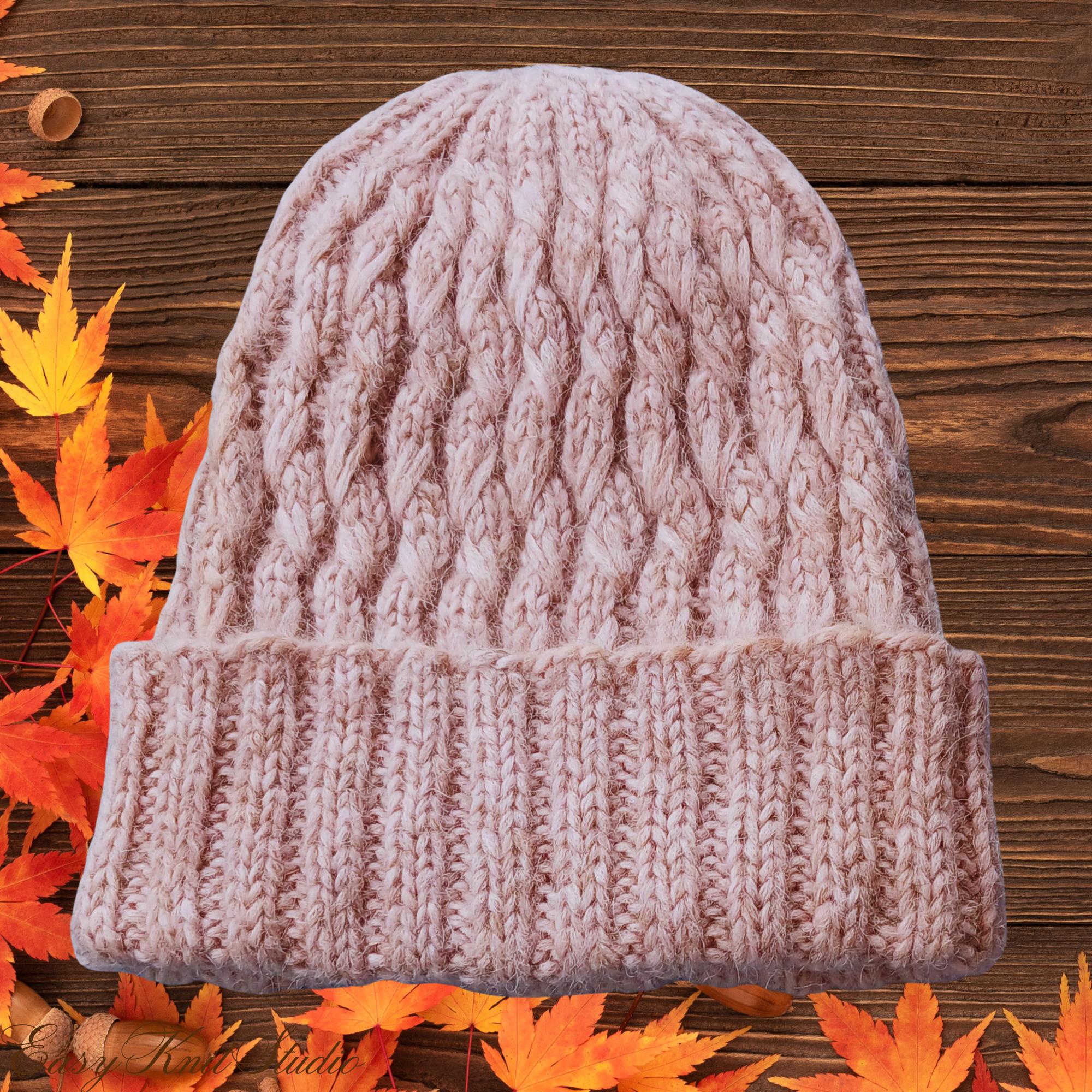 Cable Knit Hat Pattern – Textured Winter Beanie