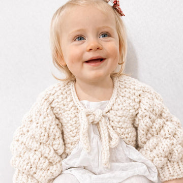 Bubble Sleeve Children's Cardigan