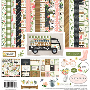 Echo Park Paper Carta Bella Collection Kit 12"X12" - Spring Market