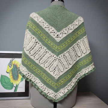 Waffle Frolic shawl