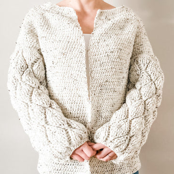 Autumn leaves crochet cardigan
