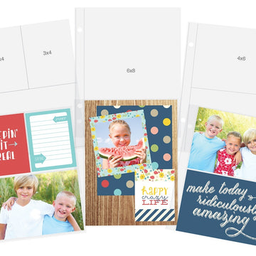 Simple Stories Sn@p! Pocket Pages For 6"X8" Binders 12/Pkg - Variety Pack