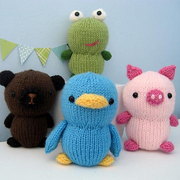 Animal Friends Knit Amigurumi Pattern Set
