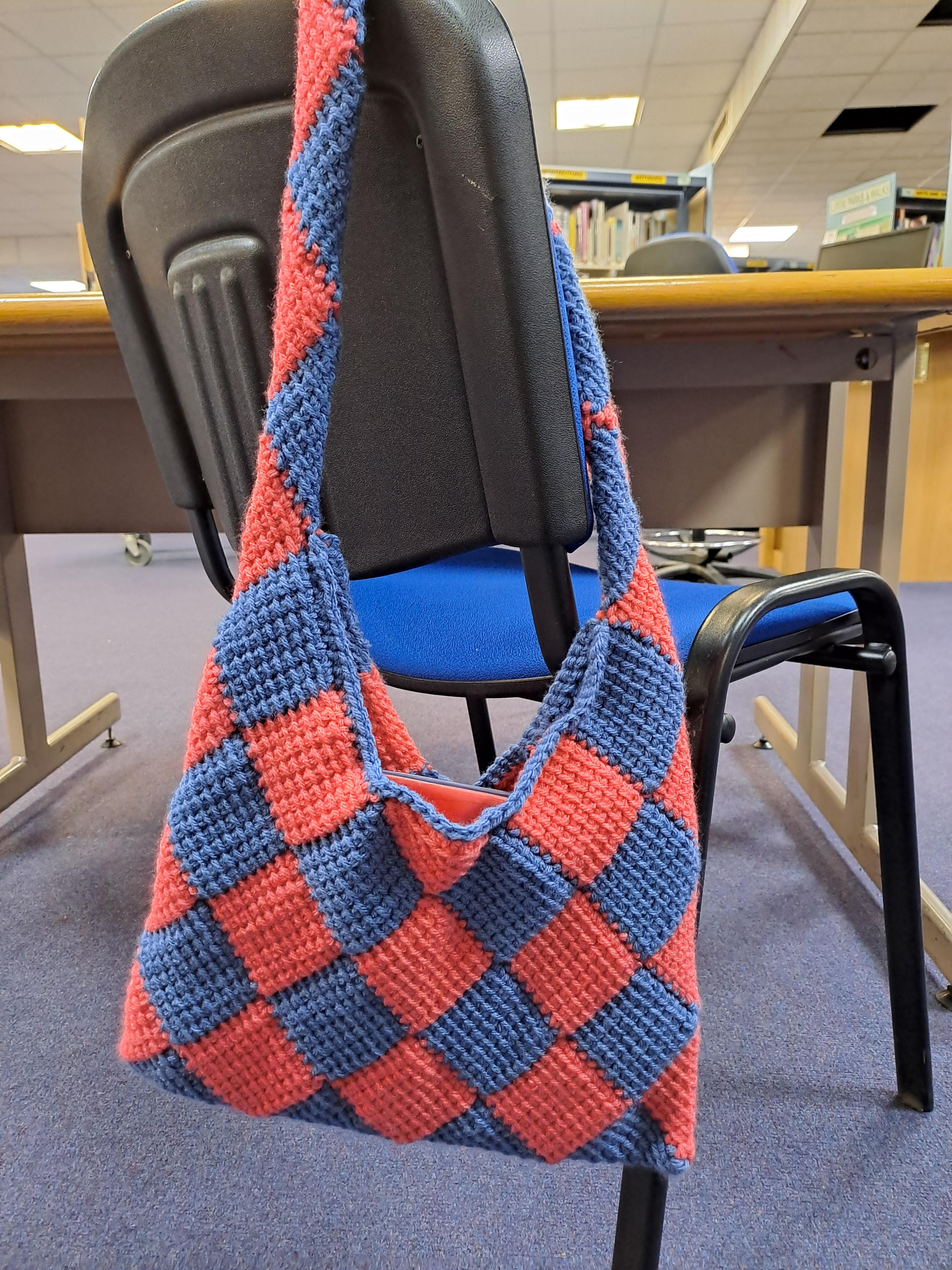 Checked Shoulder Bag