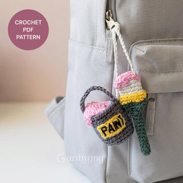 Paint and brush bag charm