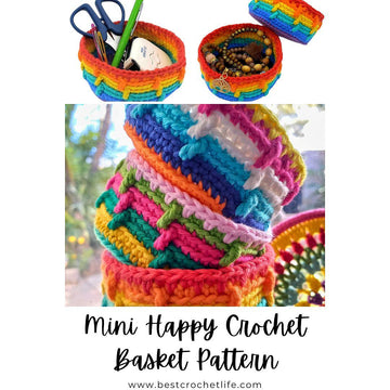 Crochet Basket | Mini Happy Basket