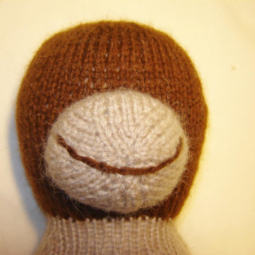 Knitting Monkey Doll Pattern, Cozy Grandma Style