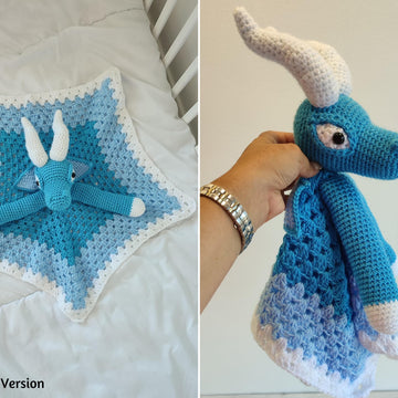 Blizzard The Ice Dragon Baby Lovey Blanket