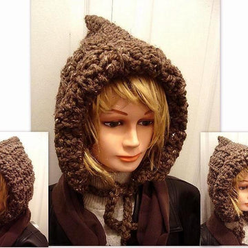 505, CROCHET PIXIE HOOD, age 5 to adult