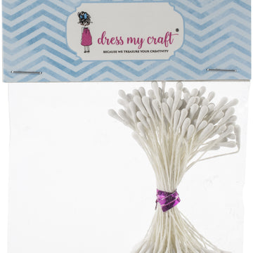 Dress My Craft Pastel Thread Pollen - Cotton White
