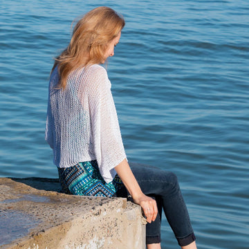 Knitting Pattern Light Air Open Cardigan Womans