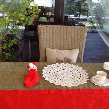 Crochet Placemat & Coaster Set N 109