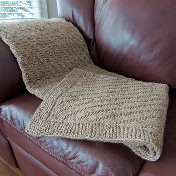 Diagonal Weave Throw Blanket