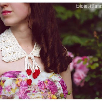 Romantic Ruffles Crochet Collar Pattern Peter Pan Necklace