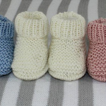 New Baby 4Ply Everyday Booties