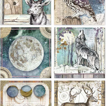 Stamperia Intl Stamperia Rice Paper Sheet A4 - Cosmos Cards