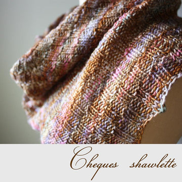 Cheques Shawlette / Kerchief Triangle Scarf