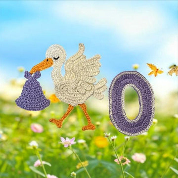 Crochet Animal Number 0 Stork