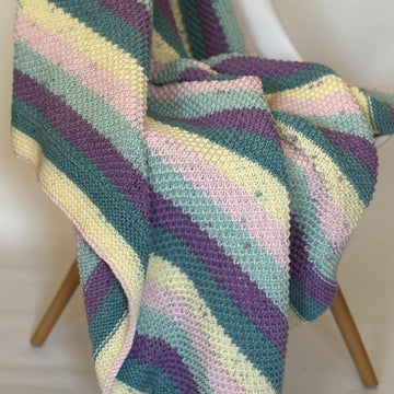 Easy Textured Knitted Blanket