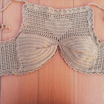 Fillet heart crop top