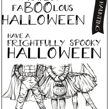Colorado Craft Company Clear Stamps 4"X6" - Happy Halloween-Lovely Legs