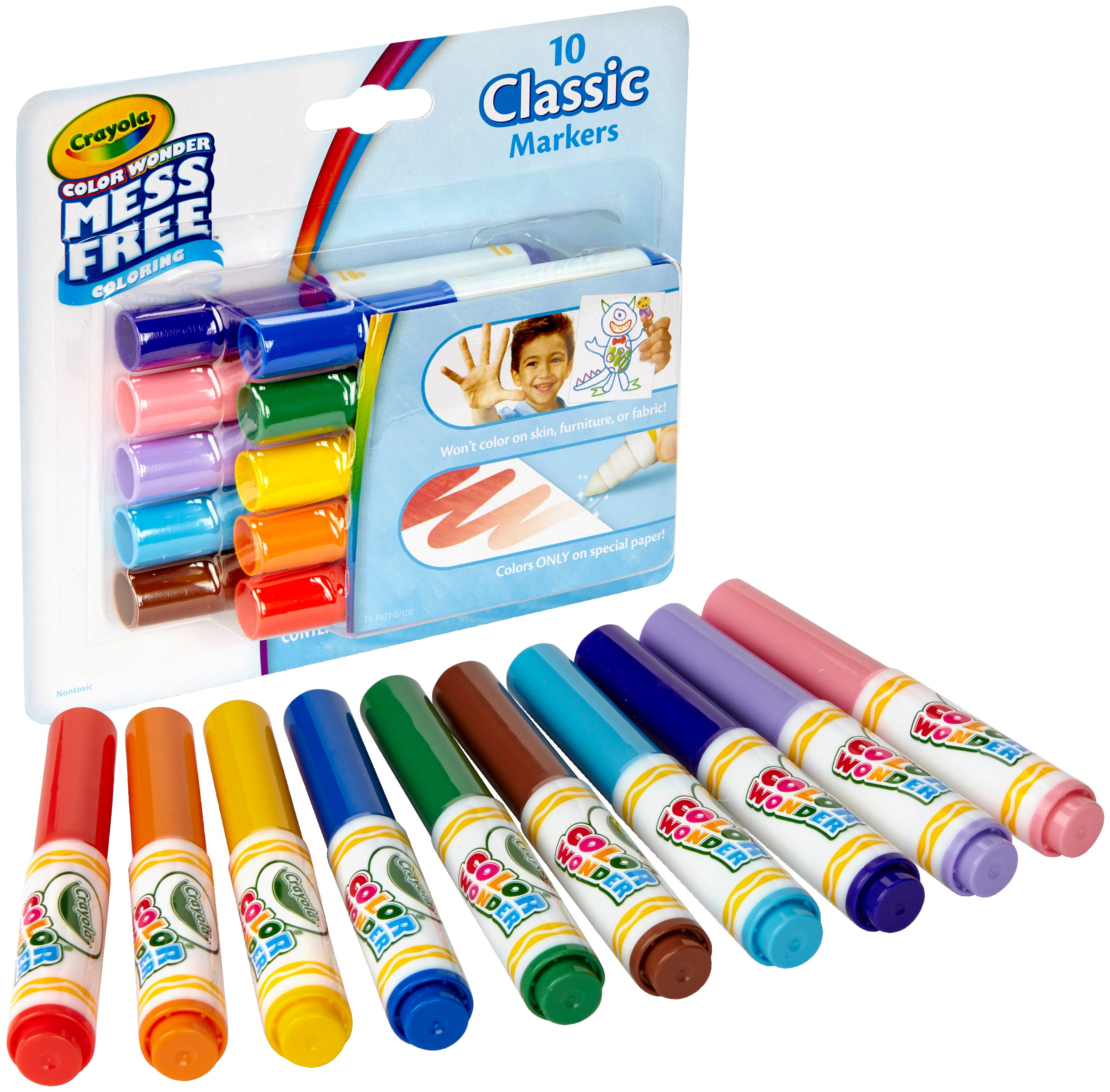 Crayola Color Wonder Mini Markers - Classic 10/Pkg