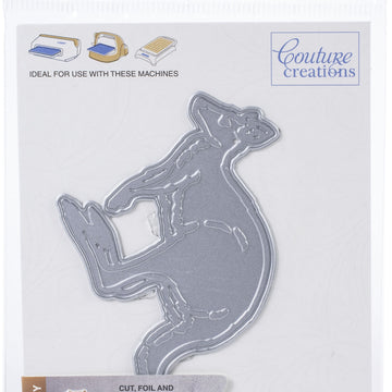 Artdeco Creations Sunburnt Country Cut, Foil & Emboss Dies - Kangaroo 2.3"X3.5"