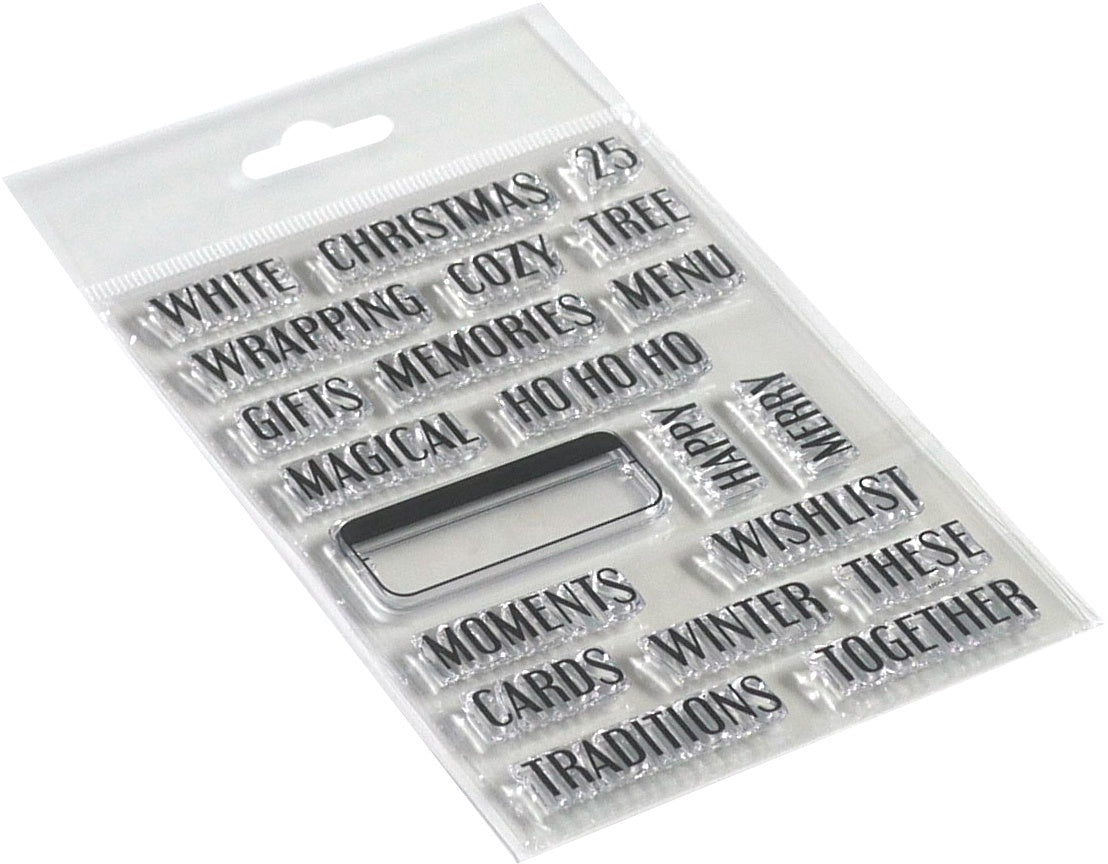 Elizabeth Craft Designs Elizabeth Craft Clear Stamps - Winter Words